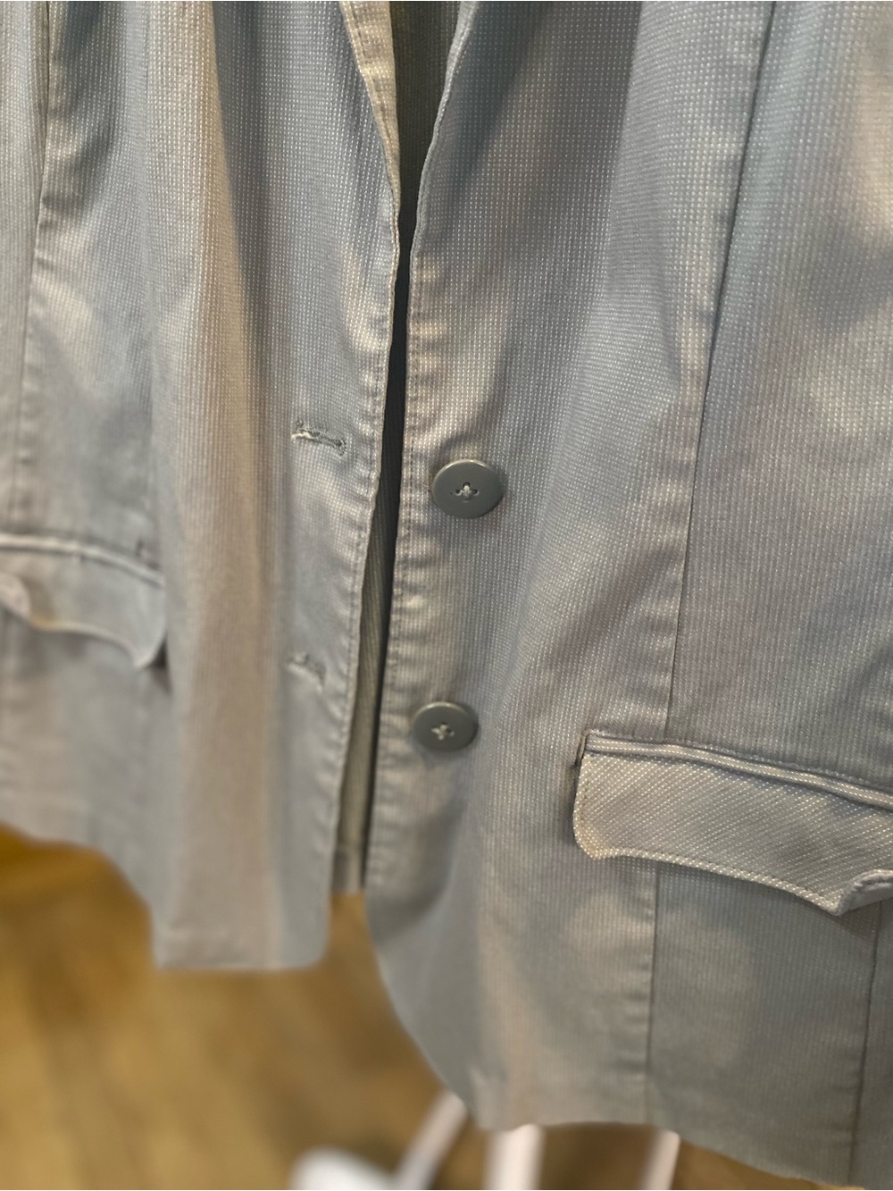 Reitmans Gray Short Sleeve Blazer Jacket - Picture 4 of 7